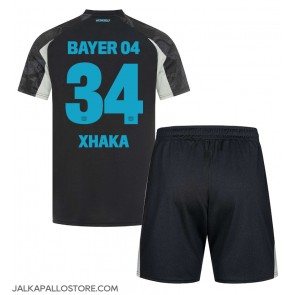 Bayer Leverkusen Granit Xhaka #34 Kolmaspaita Lapsille 2024-25 Lyhythihainen (+ shortsit)